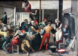Escena de burdel de Brunswick Monogrammist